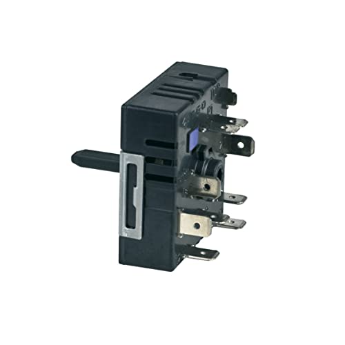 AEG Kochplattenschalter Zweikreis Energieregler rechtsdrehend 240V Kochfeld Herd Original Electrolux 140013340017 EGO 50.85071.000 stufenlose Regulierung passend Alno Husqvarna Zanker Voss Progress