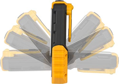 Brennenstuhl LED Akku Handleuchte HL DA 40 MH / Robuste Akku Arbeitsleuchte mit Schalter und integriertem Magnet (Handlampe mit 200lm und bis zu 3h Leuchtdauer, knickbarer Haltefuß)