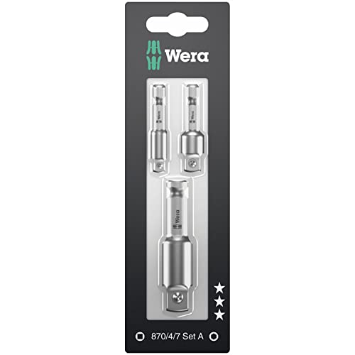 Wera 05073200001-870/4/7 Set A SB, Werkzeugschäfte, Verbindungsteile, 3-teilig