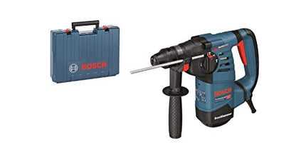 Bosch Professional Bohrhammer GBH 3-28 DRE (SDS Plus, inkl. Zusatzhandgriff, Tiefenanschlag 210 mm, Fetttube, Maschinentuch, im Handwerkerkoffer)
