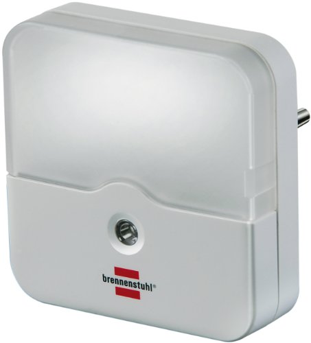 Brennenstuhl 2er Set LED-Orientierungslicht OL 02E mit Dämmerungssensor eckig, 1173220