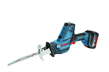 Bosch Professional 18V System GSA 18 V-LI C - Sierra sable a batería (0 - 3050 cpm, profundidad de corte 200 mm, 2 baterías x 5.0 Ah, en L-BOXX)