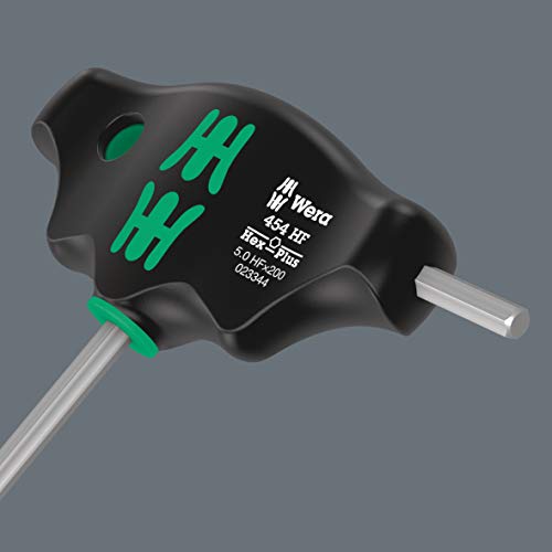 Wera '05023344001 454 HF Quergriff-Sechskantschraubendreher Hex-Plus, 5 x 200 mm