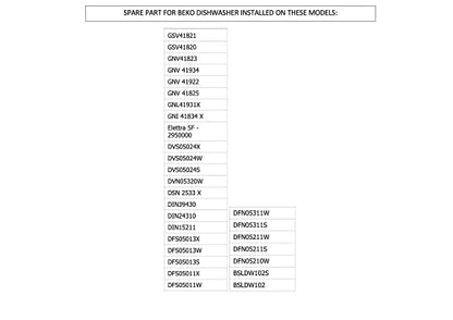 KG-Part 1512600100 - Geschirrspüler Unterer Sprüharm für Arcelik, Beko, Grundig
