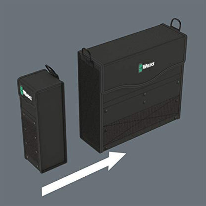 Wera 05004356001 2go 7 Textile Werkzeug Box Schwarz 100 x 105 x 300 mm