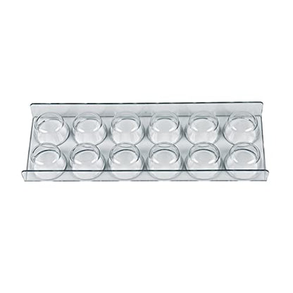 Bosch Siemens 654245 00654245 ORIGINAL Eiereinsatz Eierablage 12 Eier Türfach Seitenfach Absteller Ablage 280x99x25mm transparent z.T. KD29EAL40 KD29EAW40 KD29VNW20 KD29VVL30 KD29VVW30 Kühlschrank
