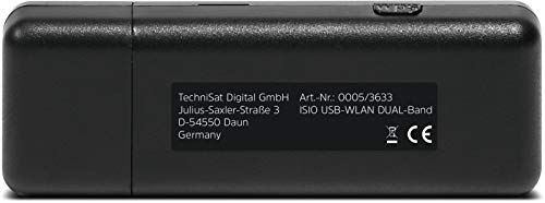 TechniSat TELTRONIC ISIO USB-Dualband- WLAN-Adapter (Stick zur drahtlosen Einbindung ausgewählter TechniSat ISIO-Geräte ins Heimnetzwerk) schwarz