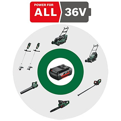 Bosch Home and Garden Akku Rasenmäher EasyRotak 36-550 (36 V, 1 Akku 4,0 Ah, Schnittbreite: 37 cm, Rasenflächen bis 550 m2, im Karton) Neues Design | EasyRotak