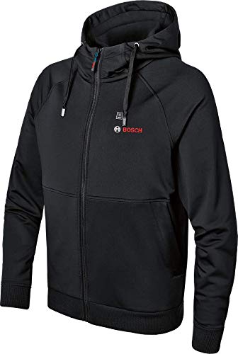 Bosch Professional Beheizbare Sweatjacke GHH 12+18V XA (inkl. USB-Ladeadapter GAA 12V-21, ohne Akku, im Karton) - Größe XL