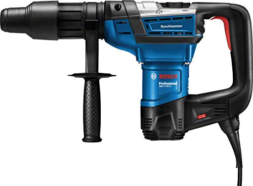 Bosch Professional Bohrhammer GBH 5-40 D (SDS Max, inkl. Zusatzhandgriff, Fetttube, Maschinentuch, im Koffer)