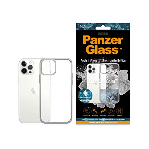 PanzerGlass Color Case iPhone 12/12 Pro Antibakt, Silver