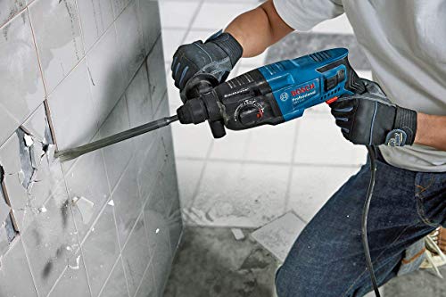 Bosch Professional Bohrhammer GBH 2-21 (mit SDS plus, inkl. 3x Drill Bit SDS plus, (6/8/10 mm), Zusatzhandgriff, Maschinentuch, Tiefenanschlag, im Handwerkerkoffer)