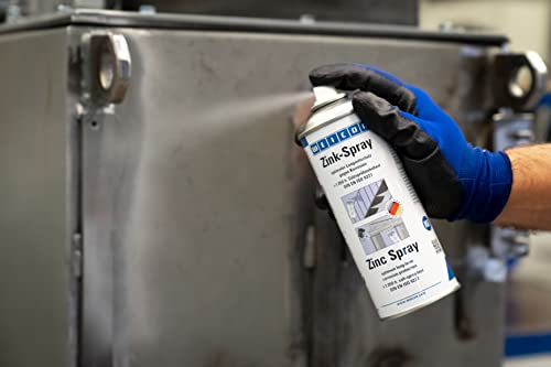 WEICON Zink-Spray 400 ml | Rostschutzfarbe für alle Metalloberflächen |Farbe: leicht angewitterte Feuerverzinkung