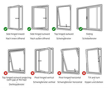 AEG AWK03 Premium Window Kit (Leicht zu installieren, Fensterabdichtungs-Set, ausziehbar, erweiterbar, Textildichtung, passend für alle portablen Klimageräte mit 15cm Schlauchdurchmesser, grau/weiß)