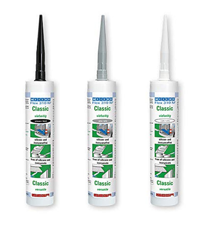 Weicon 13305310 Flex 310 M Classic 1-Komponenten-Kleber elastisch Dichtstoff grau, 310 ml
