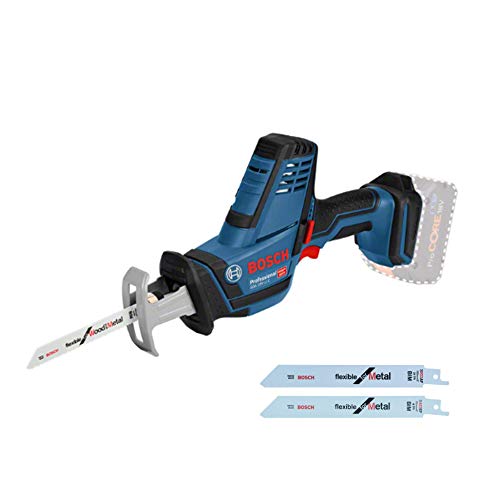 Bosch Professional 18V System GSA 18 V-LI C - Sierra sable a batería (0 - 3050 cpm, profundidad de corte 200 mm, sin batería, en caja)