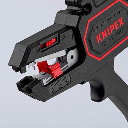 KNIPEX 12 62 180 Automatische Abisolierzange 180 mm, Schwarz