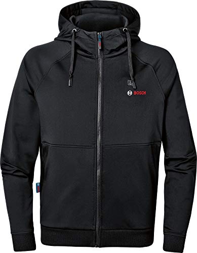 Bosch Professional Beheizbare Sweatjacke GHH 12+18V XA (inkl. USB-Ladeadapter GAA 12V-21 + GBA 12V 2.0Ah Akku + Ladegerät GAL 12V-20, im Karton)