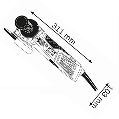 Bosch Professional Winkelschleifer GWX 19-125 S (1900 Watt, für X-Lock Zubehör, ScheibenØ: 125 mm, inkl. Anti-Vibrationshandgriff, Schutzhaube, im Karton)