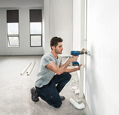 Bosch Professional 18V System Akku-Schlagbohrschrauber GSB 18V-21 (inkl. 2x2.0 Ah Akku + Ladegerät GAL 18V-40, in L-BOXX 136)