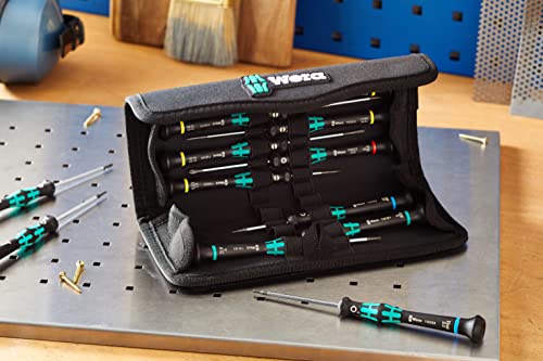 Wera Kraftform Micro Elektroniker Schraubendrehersatz, 12-teilig, 05073675001