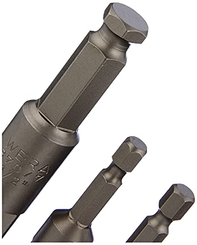 Wera 05073200001-870/4/7 Set A SB, Werkzeugschäfte, Verbindungsteile, 3-teilig