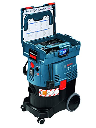 Bosch Professional Nass-/Trockensauger GAS 35 L AFC (inkl. 1x Zellulose-Flachfaltenflter, Fugendüse, Entsorgungssack, Krümmer, Bodendüsen-Set, 3x0,35 m Saugrohr, Schlauch 5 m mit Werkzeugmuffe)