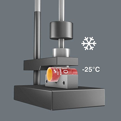 Wera 05004966001 8007 B VDE Zyklop Knarre, isoliert, mit Umschalthebel Antrieb, 222.0 mm, 3/8