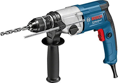 Bosch Professional Bohrmaschine GBM 13-2 RE (750 Watt, 240 Volt, inkl. Präzisionsbohrfutter 13 mm, Zusatzhandgriff, Tiefenanschlag 210 mm, im Karton)