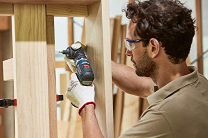 Bosch Professional 12V System Akku-Bohrschrauber GSR 12V-35 FC (inkl. 4 FlexiClick Aufsätze, 2x3.0 Ah Akku, Schnellladegerät GAL 12V-40, in L-BOXX 102) - FlexiClick System
