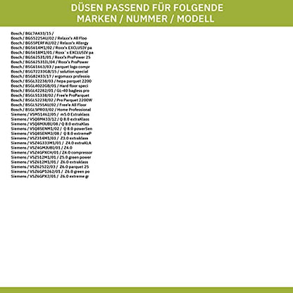 Bosch / Siemens 00574734 Hartbodendüse für Staubsauger
