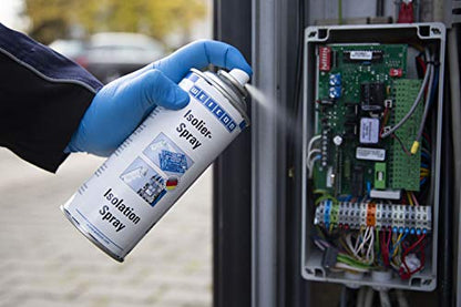 WEICON Isolier-Spray 400 ml, Transparenter Isolierlack auf Acrylharzbasis
