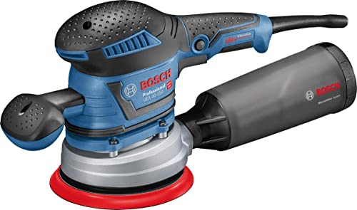 Bosch Professional Exzenterschleifer GEX 40-150 (inkl. Staubbox, Schleifteller-⌀ 150 mm, Netzschleifblatt M480, Winkelschraubendreher, in L-BOXX 238)