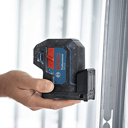 Bosch Professional 5-Punkt-Laser GPL 5 G (grüner Laser, Arbeitsbereich: bis 30 m, Tasche)