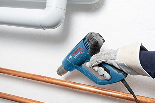 Bosch Professional Heißluftpistole GHG 23-66 (2300 Watt, Temperaturbereich 50-650 °C, inkl. Display, 2 Düsen, in Tragetasche)