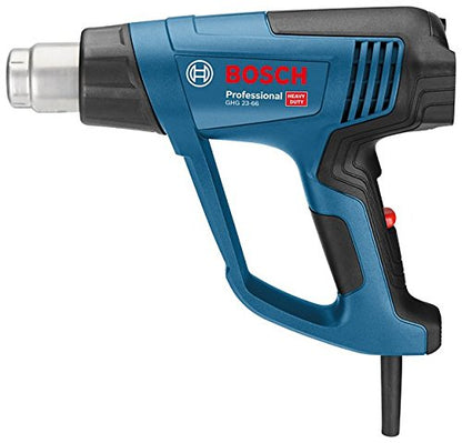 Bosch Professional Heißluftpistole GHG 23-66 (2300 Watt, Temperaturbereich 50-650 °C, inkl. Display, 2 Düsen, in Tragetasche)