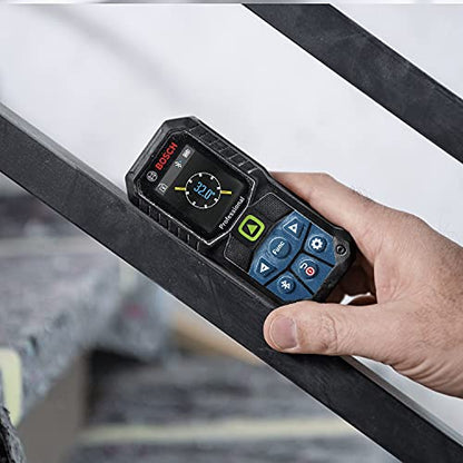 Bosch Professional Laser-Entfernungsmesser GLM 50-27 CG (grüner Laser, Reichweite: bis 50 m, robust, IP65, Bluetooth-Datenübertragung, 2 AA-Batterien, Schlaufe, Tasche)