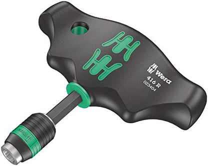 Wera 05023404001 416 R Quergriff-Bit-Handhalter mit Schnellwechselfutter, 1/4" x 45 mm
