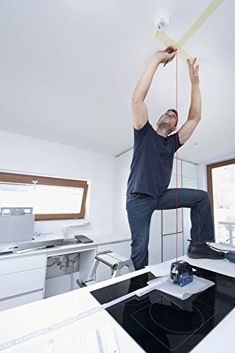 Bosch Professional GCL 25, ± 4° Selbstnivellierbereich, IP 54 Staub- und Spritzwasserschutz, BT 150, Schutztasche, L-BOXX-Einlage, 4 x 1,5-V-LR6 (AA)