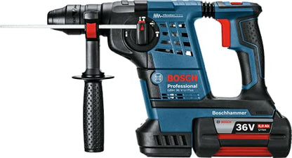 Bosch Professional 36V Akku Bohrhammer GBH 36 V-LI Plus (inkl. 2x6.0Ah Akku, Schnellladegerät, Wechselfutter SDS plus, in L-BOXX 238)