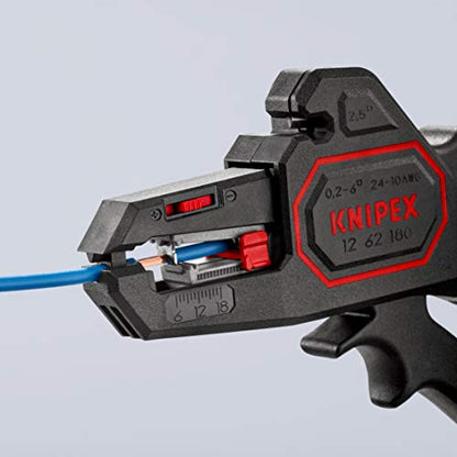 KNIPEX 12 62 180 Automatische Abisolierzange 180 mm, Schwarz