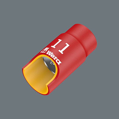 Wera 05004953001 8790 B VDE Zyklop-Steckschlüsseleinsatz, isoliert, mit 3/8 Zoll-Antrieb, 9.0 x 46.0 mm, 9