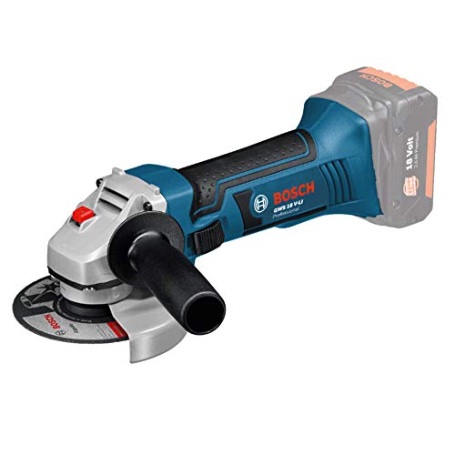 Bosch Professional 18V System Akku Winkelschleifer GWS 18 V-LI (Leerlaufdrehzahl: 10.000 min-1, Scheiben-Ø: 115 mm, ohne Akkus und Ladegerät, in L-BOXX)