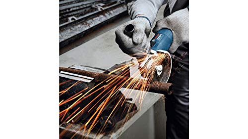 Bosch Professional Winkelschleifer GWS 750 (Scheiben-Ø 115 mm, 750 Watt, inkl. Zusatzhandgriff, Aufnahmeflansch, Spannmutter, Schutzhaube, Zweilochschlüssel, Karton)