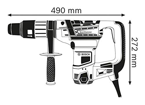 Bosch Professional Bohrhammer GBH 5-40 D (SDS Max, inkl. Zusatzhandgriff, Fetttube, Maschinentuch, im Koffer)
