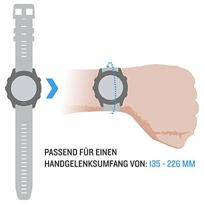 Garmin Schnellwechsel-Armband, 22mm, Silikon, Schwarz, passend für vivoactive 4, Forerunner 255/745, venu 2-Serie, einfach ein- und ausklicken, Wechsel ohne Werkzeug möglich