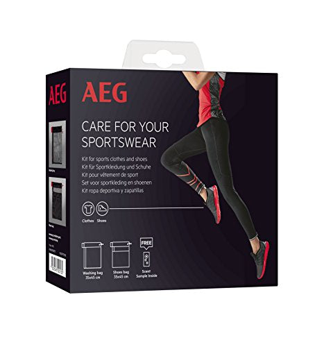 AEG A3WKSPORT1 Kit für Sportbekleidung und Schuhe/Herstellernummer: 9029797108 / 1x Schuh- und 1x Wäschebeutel für Waschmaschinen/Waschmaschinen Zubehör/Wäschenetz/Pflege der Sprotbekleidung