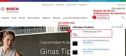 Bosch SMZ5300 Zubehör für Geschirrspülen, Stielglas Korb, Made in Germany