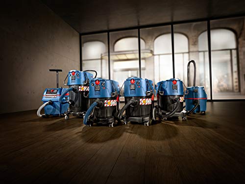 Bosch Professional Nass-/Trockensauger GAS 35 L AFC (inkl. 1x Zellulose-Flachfaltenflter, Fugendüse, Entsorgungssack, Krümmer, Bodendüsen-Set, 3x0,35 m Saugrohr, Schlauch 5 m mit Werkzeugmuffe)