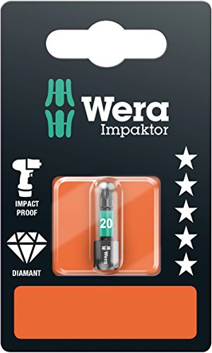 Wera 867/1 IMP DC Impaktor Bits SB TX 20, TX 20 x 25 mm, Wera 05073924001